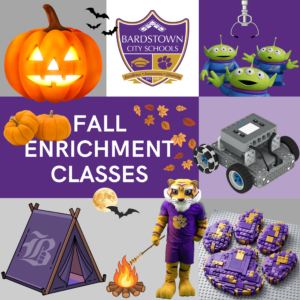 graphic of enrichment classes being offered_fall them_pumpkins_camping_toys